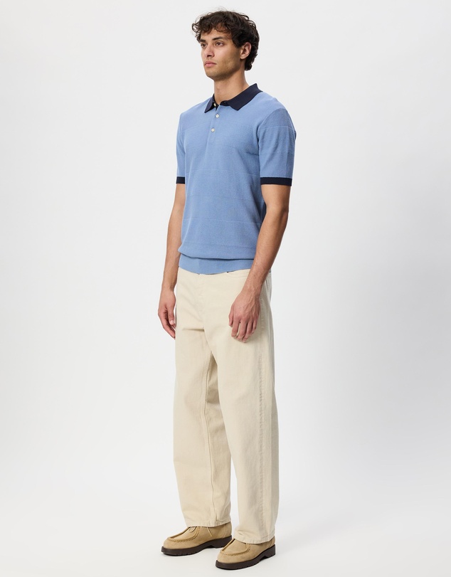 Scotch & Soda - Knitted Tone On Tone Striped Regular Fit Polo