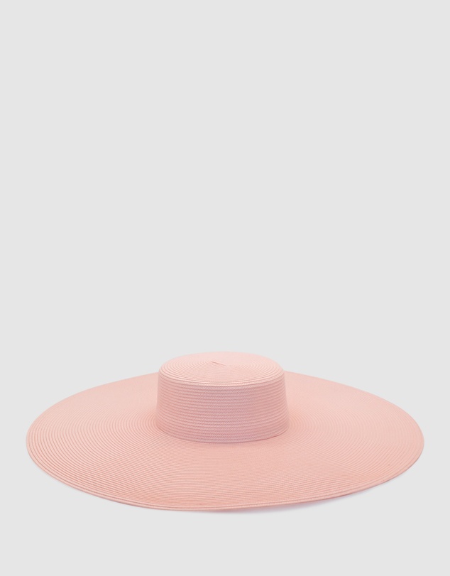 Morgan & Taylor - Savannah Racewear Wide-Brim Boater in Ballet Pink