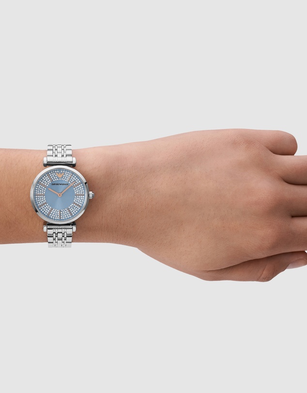 Emporio Armani - Silver Tone Analogue Watch