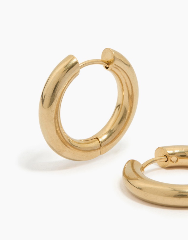 Lovisa - Waterproof Gold Plated Stainless Steel Thick Clicker Hoop Earrings 22 MM