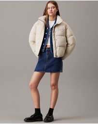 Calvin Klein Jeans - Relaxed Chenille Logo Puffer Jacket