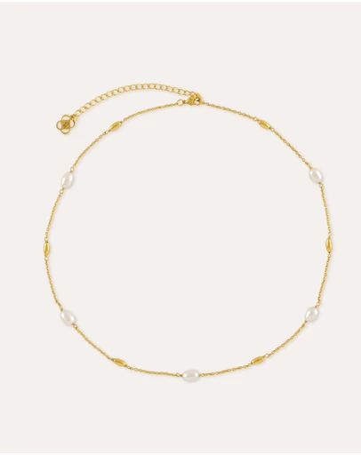 Ottoman Hands - Lyra Pearl Beaded Necklace