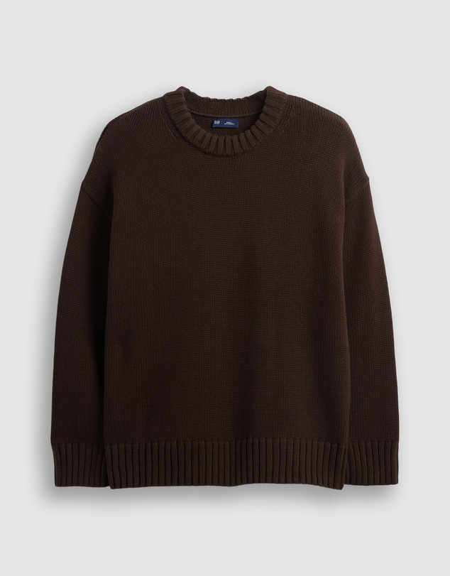 GAP - Cotton Oversized Boyfriend Crew Pullover
