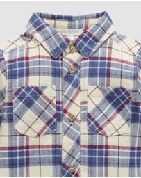 Purebaby - Check Shirt -Kids-Babies