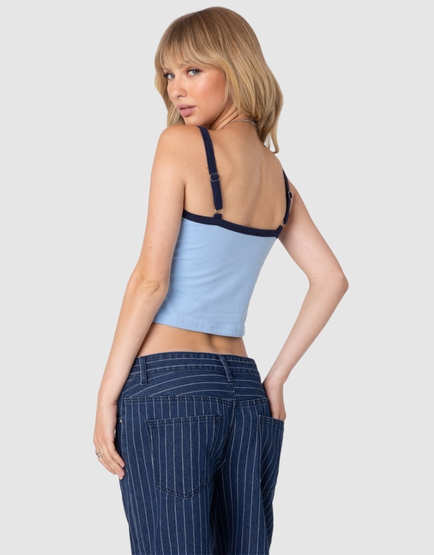 EDIKTED - Francesca Contrast Tank Top