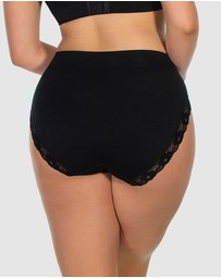 B Free Intimate Apparel - Contour Lace High Cut Briefs - 3 Pack