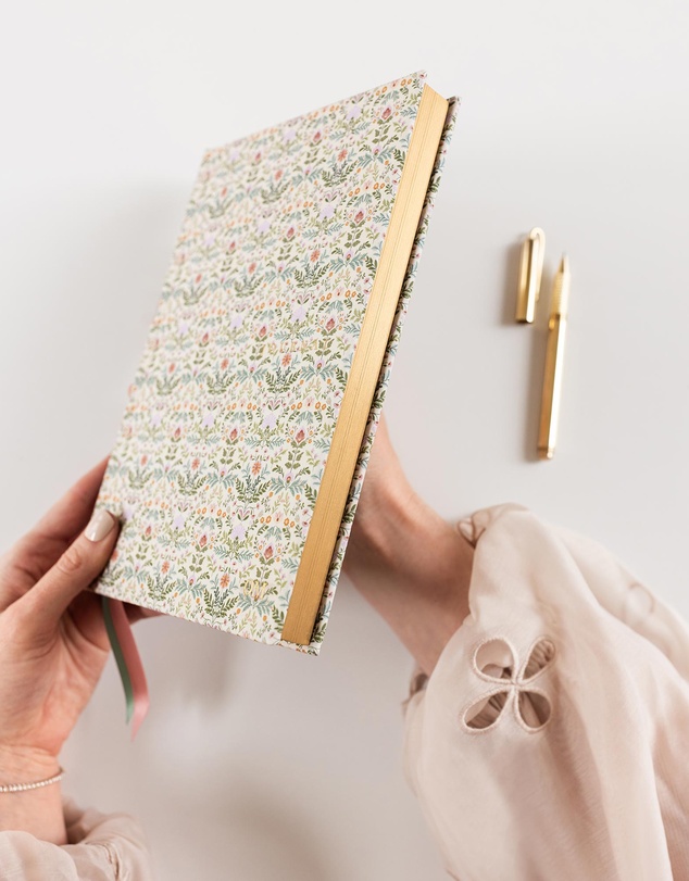Bespoke Letterpress - Linen Bound Blank Journal - Bramblefloss