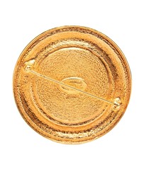 Pre-Loved by Azura Reborn - Pre-Loved Gold Plated 31 Rue Cambon Round Brooch