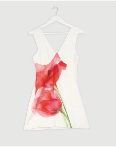 Revibe - Repaired Lover Effie V-Neck Mini Dress - AU 10