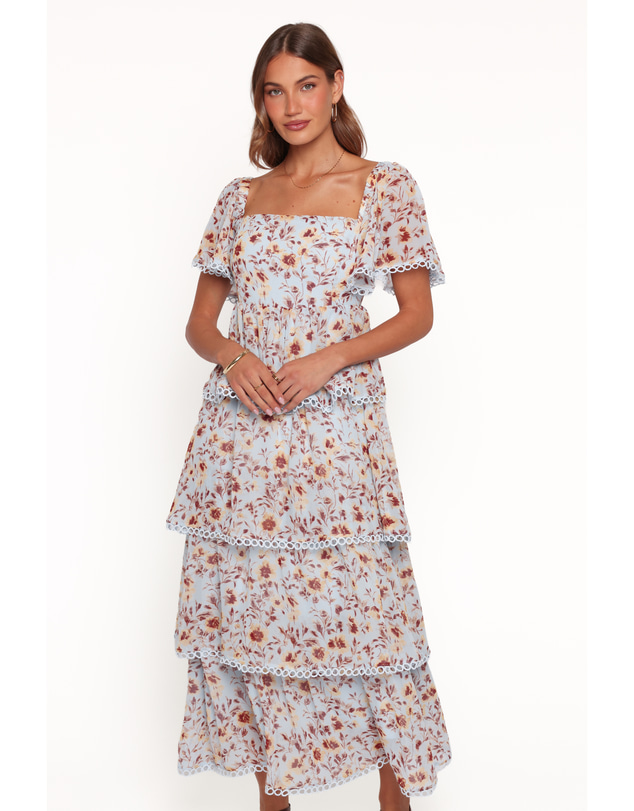 Petal & Pup - Chapel Maxi Dress - Blue Floral