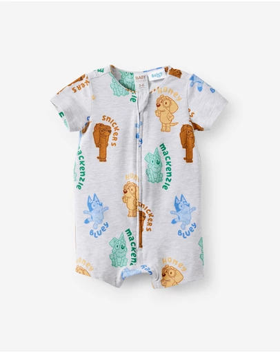 Cotton On Kids - Growie Short Sleeve Zip Romper - License