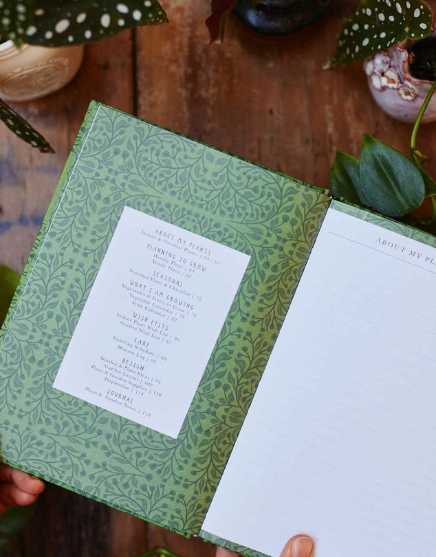 Write to Me - Plant & Garden Journal. Green
