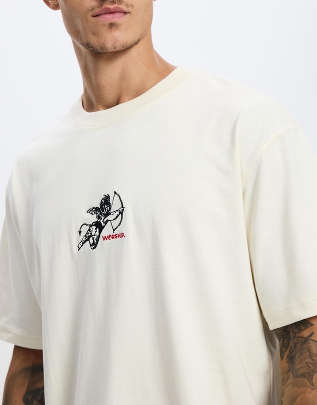 Worship - Cherub Heavyweight Embroidered Tee