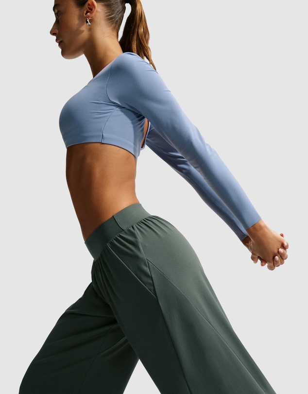 Nike - Zenvy Mid-Rise Wide-Leg Pants