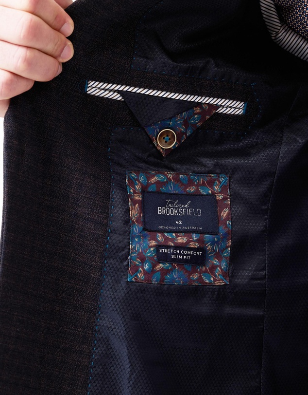 Brooksfield - Tonal Winter Check Blazer