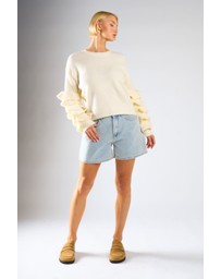 Glamorous - Tiered Ruffle Sleeve Sweater