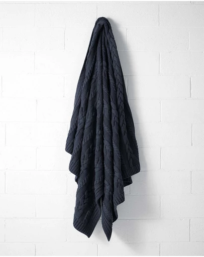 Aura Home - Cable Knit Throw
