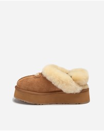 Ozwear Connection Uggs - Ugg Coquette Matelassé Logo Platform Slipper (Detachable Feature)