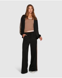 Belle & Bloom - Beach Front Striped Wide Leg Pants