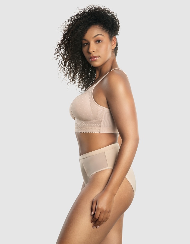 Parfait - Mia Dot Longline Padded Lace Bralette