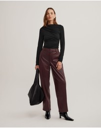 Witchery - Draped Jersey Long Sleeve Top
