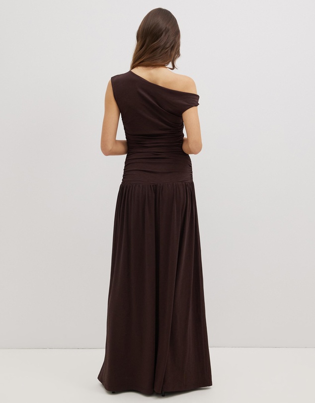 Dazie - She's All That Jersey Off Shoulder Maxi Dress
