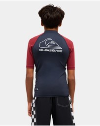 Quiksilver - Boys 8 to 16 On Tour Short Sleeve Rash Vest
