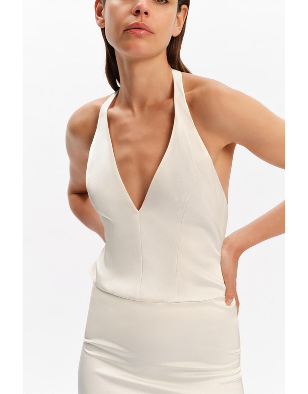 Bardot - Ornella Halter Satin Top