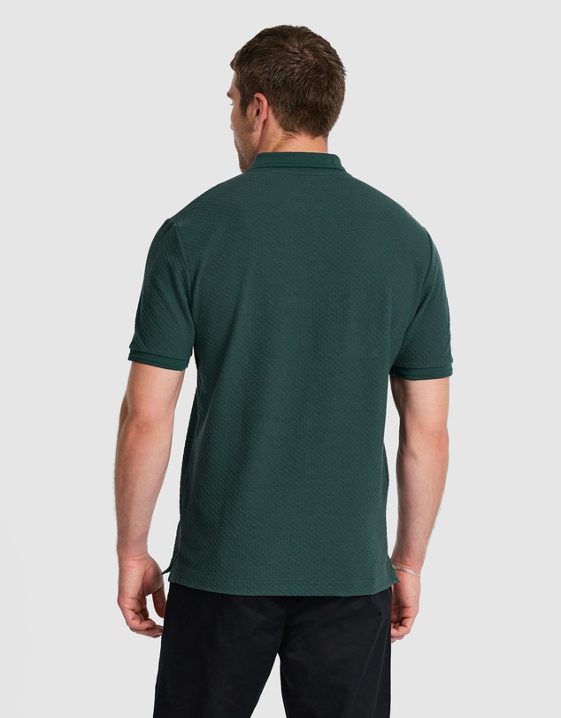 Tarocash - Leni Textured Zip Polo