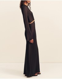 Shona Joy - Winslow Long Sleeve Asymmetric Maxi Dress