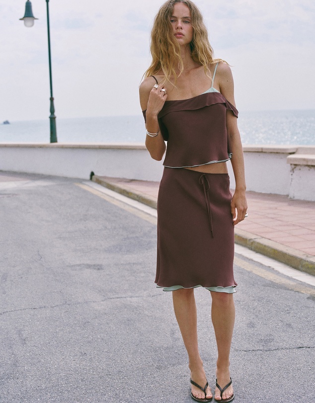 M.N.G - Fluid Midi Skirt