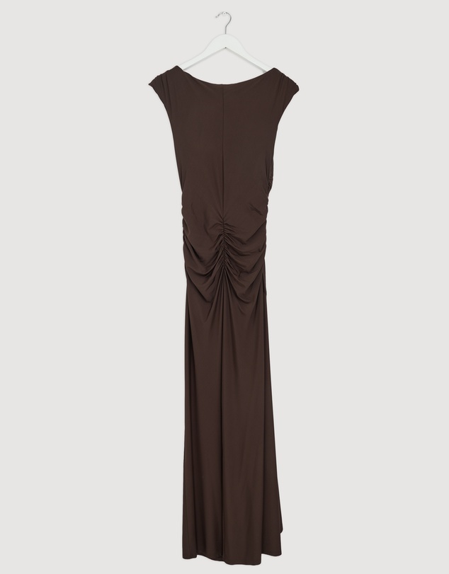 Revibe - Repaired Shona Joy Miro Gathered Maxi Dress - AU 12