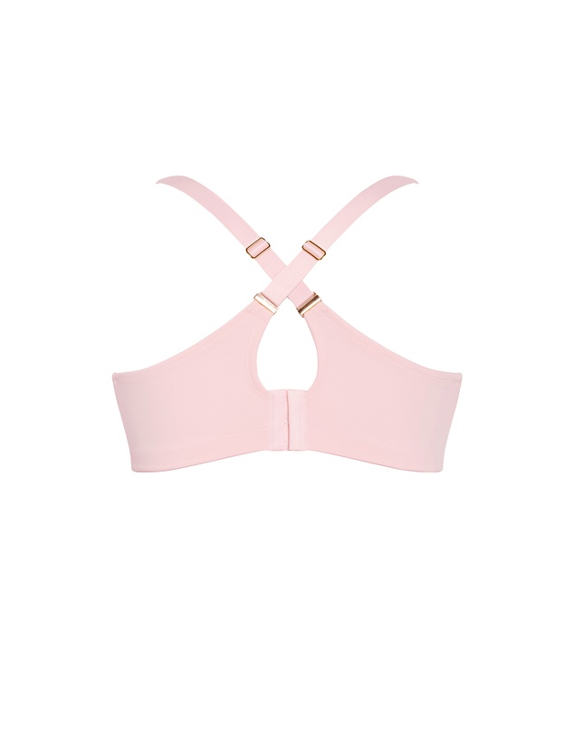 City Chic - Plus size Luxe Microfibre Wireless Bra - pink icing