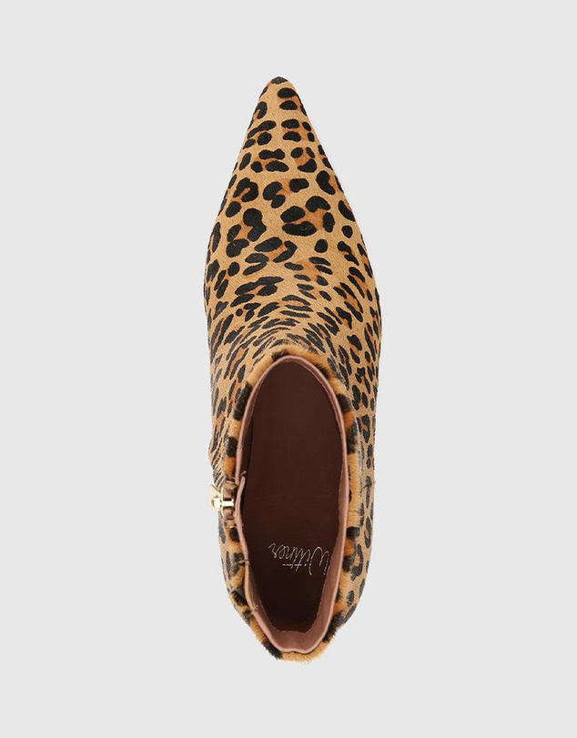 Wittner - Tadita Ankle Boot Sand Leopard Print Leather