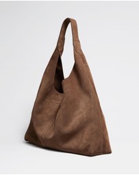 & Other Stories - Large Suede Tote - Brown