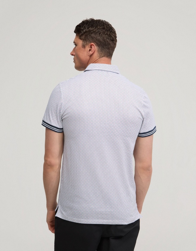 Oxford - Milo Cotton Jersey Printed Polo