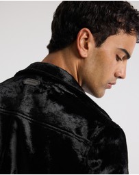 Calibre - Velvet Bomber Jacket Black