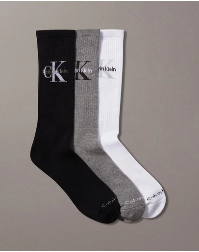 Calvin Klein - 3-Pack Cushion Crew Socks