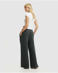 Cotton On Body Active - Plush Tie Waist Wide Leg Sweatpants