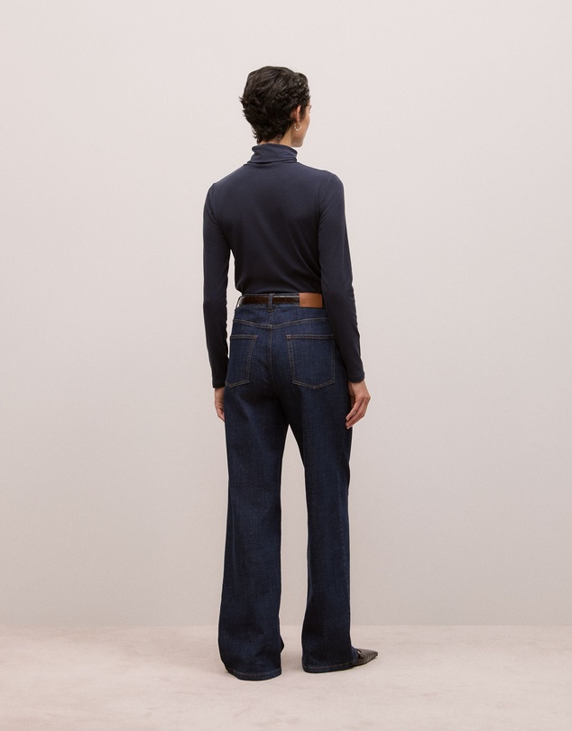 Trenery - Soft Rib Rollneck in Night Sky