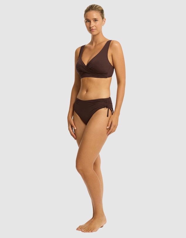 Sea Level Australia - Essentials Edit Cross Front Multifit Bra Top