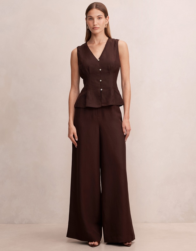 Forever New - Portia Pleated Linen Top