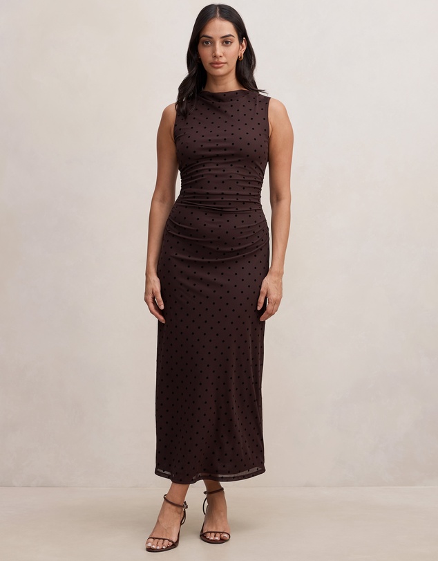 Forever New - Allegra Spot Mesh Midi Dress
