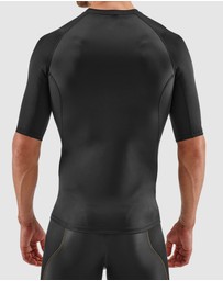 SKINS - SKINS Compression Men's Series-1 Activewear Short Sleeve Top Black