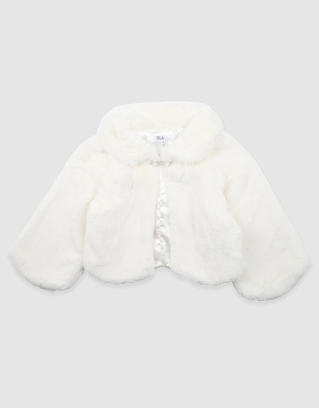 Bebe by Minihaha - Petal Faux Fur Jacket 3-7 Yrs