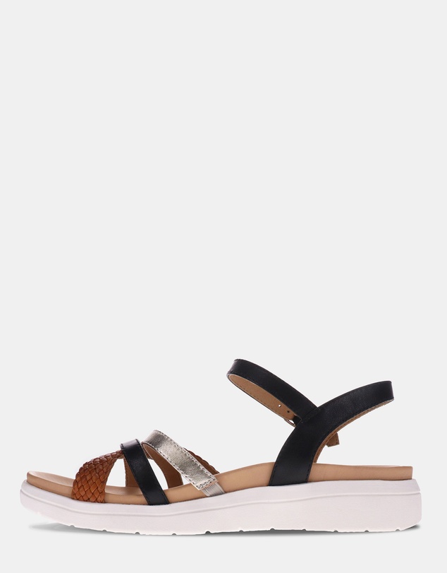 Mia Vita - Banks Sandal - Black Multi