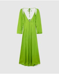 Laagam - Kimberly Satin Midi Dress