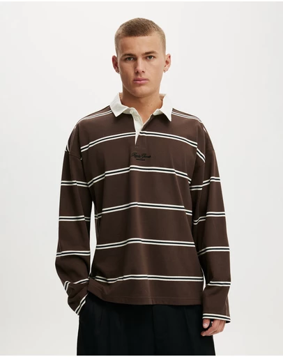 Cotton On - Box Fit Rugby Polo