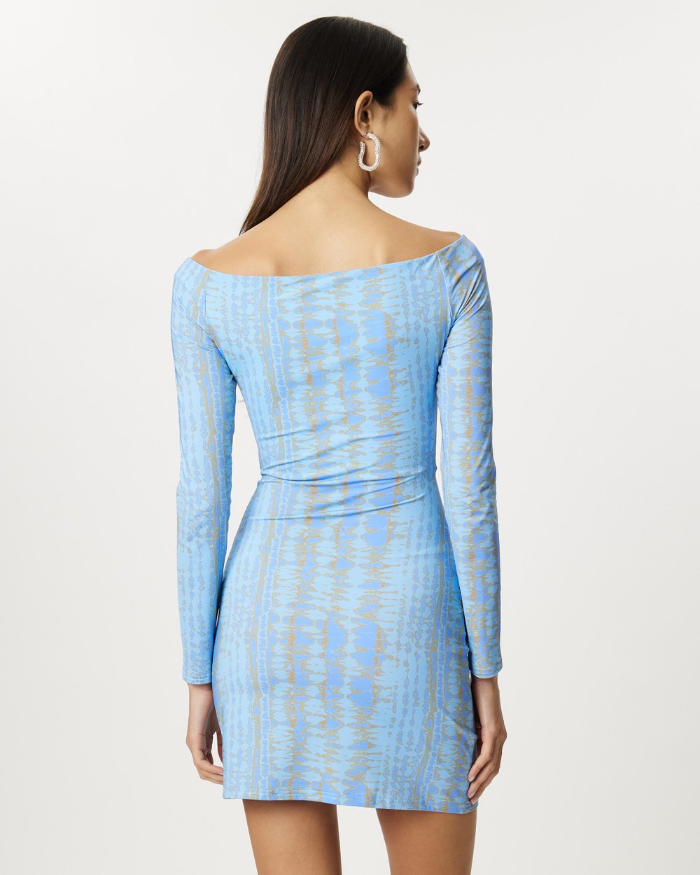 blue tie dye long sleeve dress LIGHT DOT Women's Printed Bodycon Maxi Dress Long Sleeve Tie Dye Mesh  Ruched Cocktail Dress (Blue,XS) at Amazon Women's Clothing store