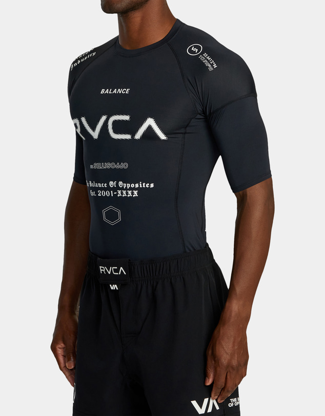 RVCA - Mens Sport Short Sleeve Rash Vest